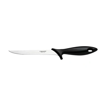Afbeelding van Fiskars 1023777 fileermes met flexibel lemmet Essential totale lengte 30 cm roestvrij staal/PP plastic Zwart duurzame verpakking