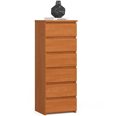 Afbeelding van AKORD dressoir met 6 schuifladen, rolladen, ladekast, kledingkast, plank, robuust, universeel design