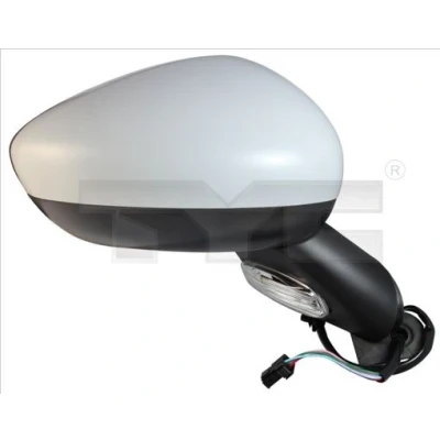 Afbeelding van Buitenspiegel Tyc 305 0169 rechts Met grondlaag voor elek. spiegelverstelling, Bol vormig, temperatuursensor CITROËN: DS3 Hatchback, C3 II