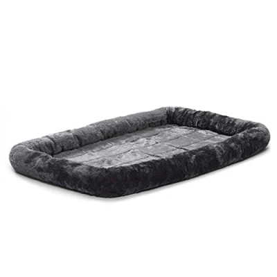 Afbeelding van MidWest Homes for Pets Bolster hondenbed 121,92 cm lang of kattenbed met comfortabele steun; ideaal voor &quot;extra grote&quot; hondenrassen; grijs; Model 40248 GY