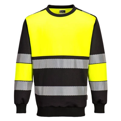 Afbeelding van PW3 Hi Vis klasse 1 Sweatshirt maat 4XL, Yellow/Black