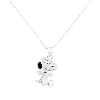 Afbeelding van Peanuts Snoopy Halsketting zilverkleurig Zilver Animatie, Fan merch, TV series