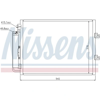 Afbeelding van Nissens Airco condensor 940126