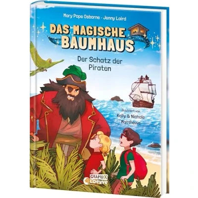 Afbeelding van Das magische Baumhaus (Comic Buchreihe, Band 4) der Schatz Piraten: Begib dich mit Anne und Phillip auf eine gefährliche Reise zu den Piraten Comic Buch für Kinder ab 7 Jahren