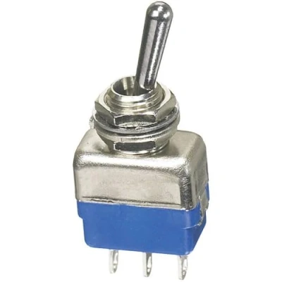 Afbeelding van APEM 11137A Tuimelschakelaar 250 V/AC 2 A 1x (aan)/uit/(aan) Moment/0/moment 1 stuk(s)