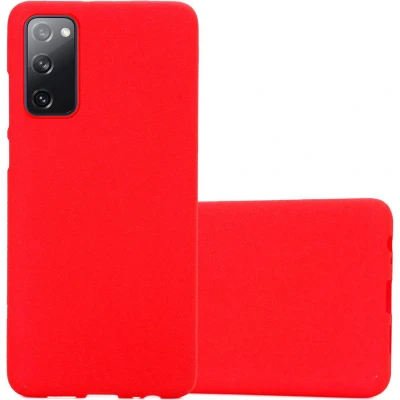 Afbeelding van Cadorabo Hoesje geschikt voor Samsung Galaxy S20 FE in FROST ROOD Beschermhoes gemaakt van flexibel TPU silicone Case Cover