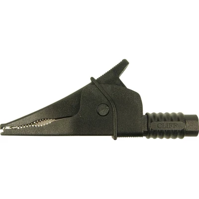 Afbeelding van Cliff Croc Clip Veiligheids krokodilklem Steekaansluiting 4 mm CAT III 1000 V Zwart