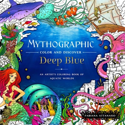 Afbeelding van Mythographic Color and Discover: Deep Blue: An Artist&#039;s Coloring Book of Aquatic Worlds