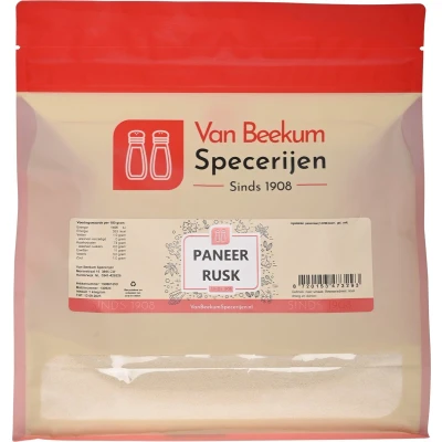 Afbeelding van Van Beekum Specerijen Paneer Rusk 1 kilo (hersluitbare stazak)
