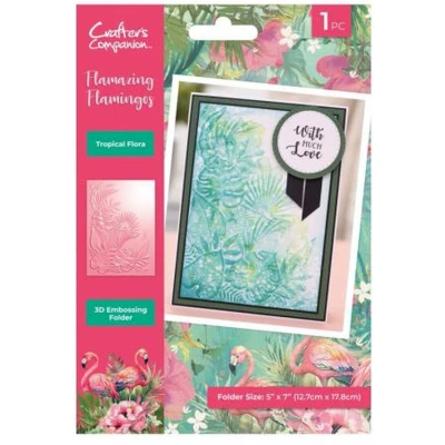 Afbeelding van CC Flamazing Flamingos 3D Embossingfolder 5