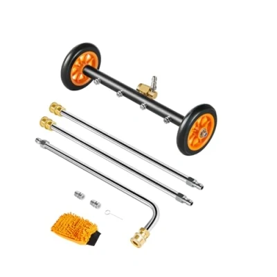 Afbeelding van VEVOR 415mm hogedrukreiniger bodemreiniger 2 wielen verlengde staven