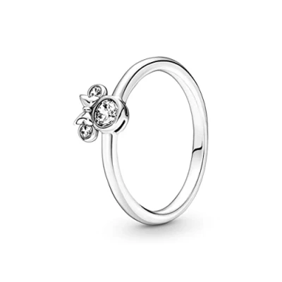 Afbeelding van Pandora Disney 190074C01 Ring Minnie Mouse Head zilver zirconia