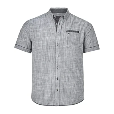 Afbeelding van Jan Vanderstorm casual overhemd MILOS Plus Size zwart