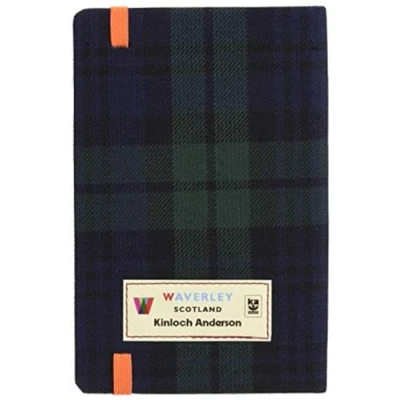 Afbeelding van Waverley (M): Black Watch Tartan Cloth Commonplace Notebook