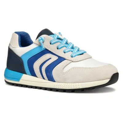 Afbeelding van Geox Sneakers laag voor kinderen, Maat: 38, White royal Leer en textiel