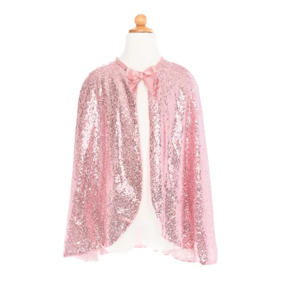 Afbeelding van Great pretenders verkleedcape precious pink sequins 4 6 jaar