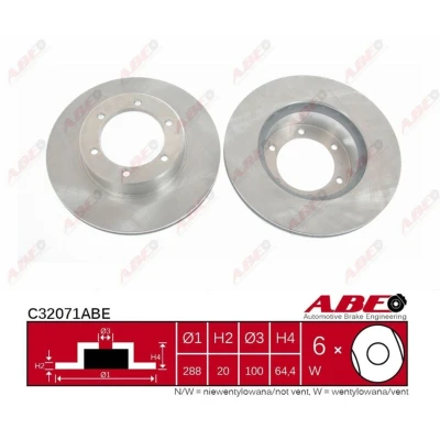 Afbeelding van ABE Remschijven C32071ABE