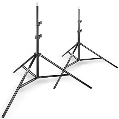 Afbeelding van EMART 260cm Lichtstatief Aluminium Stabiel Fotografie Statief, Lampstatief voor Video Fotostudio, Achtergrond, Softbox, Reflector 2 Stuks