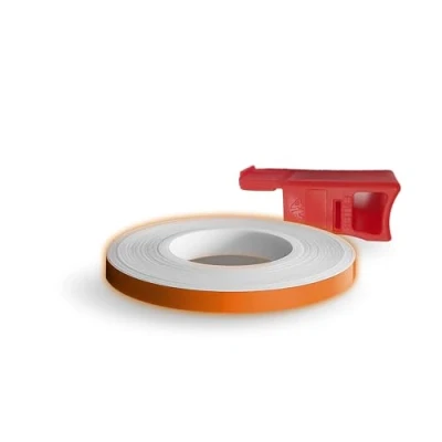 Afbeelding van Quattroerre 10234 Brekende Wielstrepen met Applicatorgereedschap, Oranje, 5 mm x 6 mt