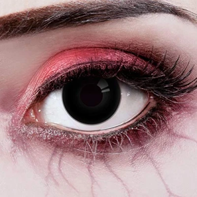 Afbeelding van aricona Kontaktlinsen Kleurlenzen zwarte jaarlenzen Halloween contactlenzen gekleurd zonder sterkte