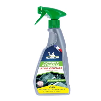 Afbeelding van MICHELIN 009170 geurstop, luchtverfrisser voor auto, natuurlijke formule, 500 ml, groen, grijs