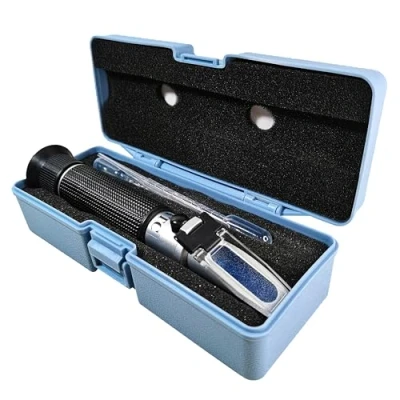 Afbeelding van Aqueous Lab Zoutgehalte Refractometer voor Zeewater en Marine Fishkeeping Aquarium 0 100 Ppt met Automatische Temperatuurcompensatie