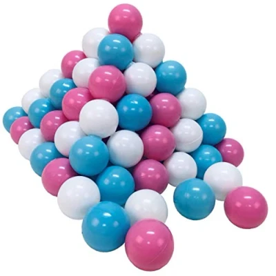 Afbeelding van KNORRTOYS.COM 56740 100 ballenset ca. Ø6 cm, zonder gevaarlijke weekmakers, TÜV gecertificeerd, roze/crème/lichtblauw