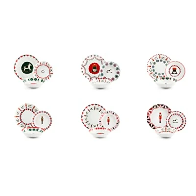 Afbeelding van Excelsa Nutcracker bordenservice 18 stuks