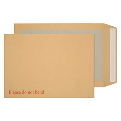 Afbeelding van Blake Puur verpakking B4 352 x 250 mm Board Back Pocket Peel &amp; Seal Enveloppen (8112) Manilla Pack van 125