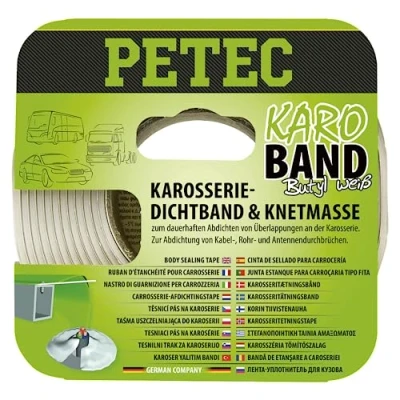 Afbeelding van PETEC BUTHYL afdichtingstape 20 MM X 3 M, WIT, SB 87530