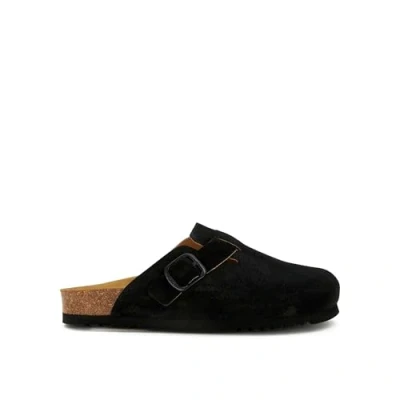 Afbeelding van SCHOLL FAE NEW Suede SA Womens Black FALSO Clogs Maat 36