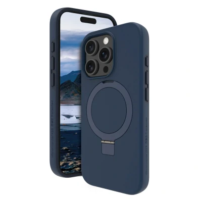 Afbeelding van Apple iPhone 16 Pro Max MagSafe Hoesje Gerecycled kunststof dbramante1928 Hardcase/Backcover Blauw Telefoonhoesje Shockproof/Valbescherming