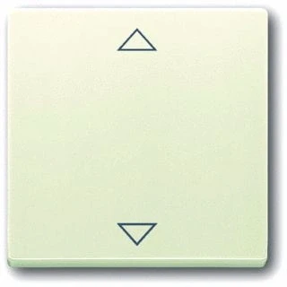 Afbeelding van Abb busch jaeger carat enkele wip kunststof symbool pijlen jaloezie ip20 ral1013 2cka006430a0327