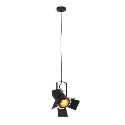 Afbeelding van Mexlite hanglamp Carree zwart metaal 3379ZW
