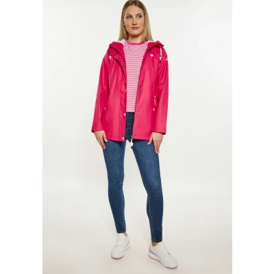 Afbeelding van DREIMASTER Dames Regenjas S / Framboosroze 100% Polyester