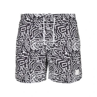 Afbeelding van Urban Classics Pattern Zwemshorts, Heren, Maat: Large, Signs aop