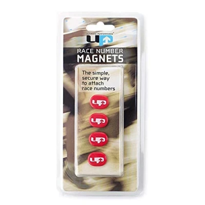 Afbeelding van Ultimate Performance Magneten Voor Startnummer Rood 4 Stuks