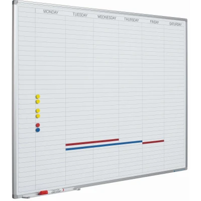 Afbeelding van Planbord Softline profiel 8mm Werkdagen, GB incl. dagenstrook