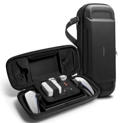 Afbeelding van Spigen Rugged Armor Pro Case Compatibel met PlayStation Portal Remote Player Zwart