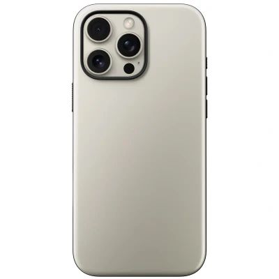 Afbeelding van Apple iPhone 16 Pro Max MagSafe Hoesje Kunststof Nomad Hardcase/Backcover Beige Telefoonhoesje Shockproof/Valbescherming