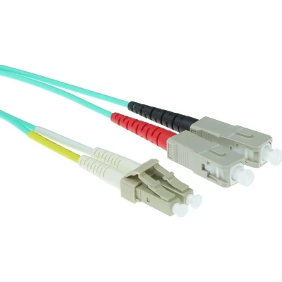 Afbeelding van Glasvezelkabel OM3 LC/SC 15 meter (Duplex, 50/125μm, UPC)