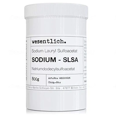Afbeelding van Sodium SLSA Tensid (Sodium Lauryl sulfoacetaataataate) 800 g in hersluitbare schroefdop.
