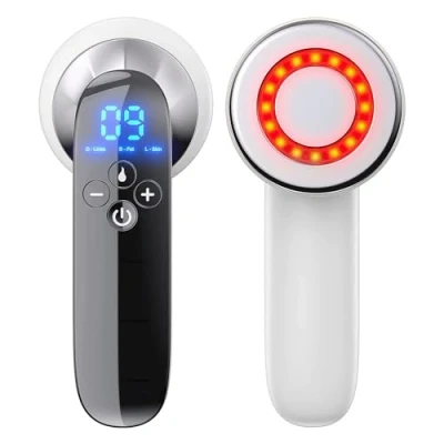 Afbeelding van Cellulitis massageapparaat, ultrasone cavitatiemachine, EMS microstroom anti cellulitis, vormt de perfecte buik, taille, armen, benen en heupen met technologie, USB oplaadbaar