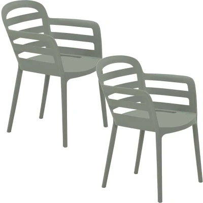 Afbeelding van Garden Impressions Mira tuinstoel olijf 2 stuks