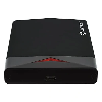 Afbeelding van UNYKAch Externe harde schijfbehuizing UK 25303, 2,5 inch, 2 TB HDD, eenvoudige plug and play installatie, aluminium ontwerp voor betere temperatuurregeling en USB type C, 176 x 130 40 mm