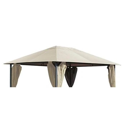 Afbeelding van QUICK STAR vervangend dak voor tuin paviljoen 3x4m zand antiek paviljoendak reserveovertrek