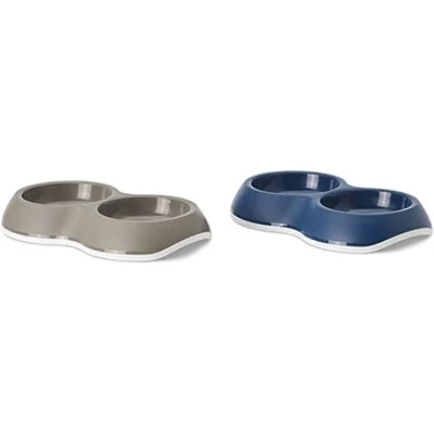 Afbeelding van Savic Voerbak Kat Delice Dubbel Assorti 26X15,5X4 CM 2X200 ML