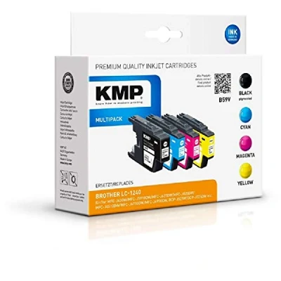 Afbeelding van KMP cartridge Brother LC 1240 Multip.4x 600S. B59V
