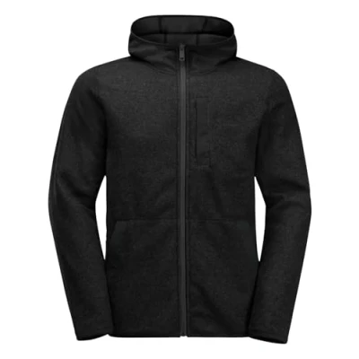 Afbeelding van Jack Wolfskin Tannenspur Herenjack met capuchon M, Zwart, M