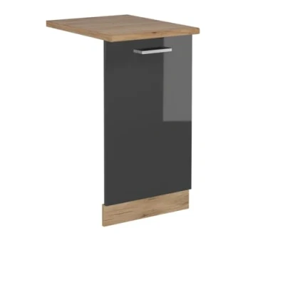 Afbeelding van Vicco R Line Vaatwasser deksel 45 cm , WB Eik Antraciet Hoogglans